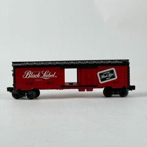 Lionel Carling Black Label Beer Boxcar 9871 Bright Red & Black Detailed Model